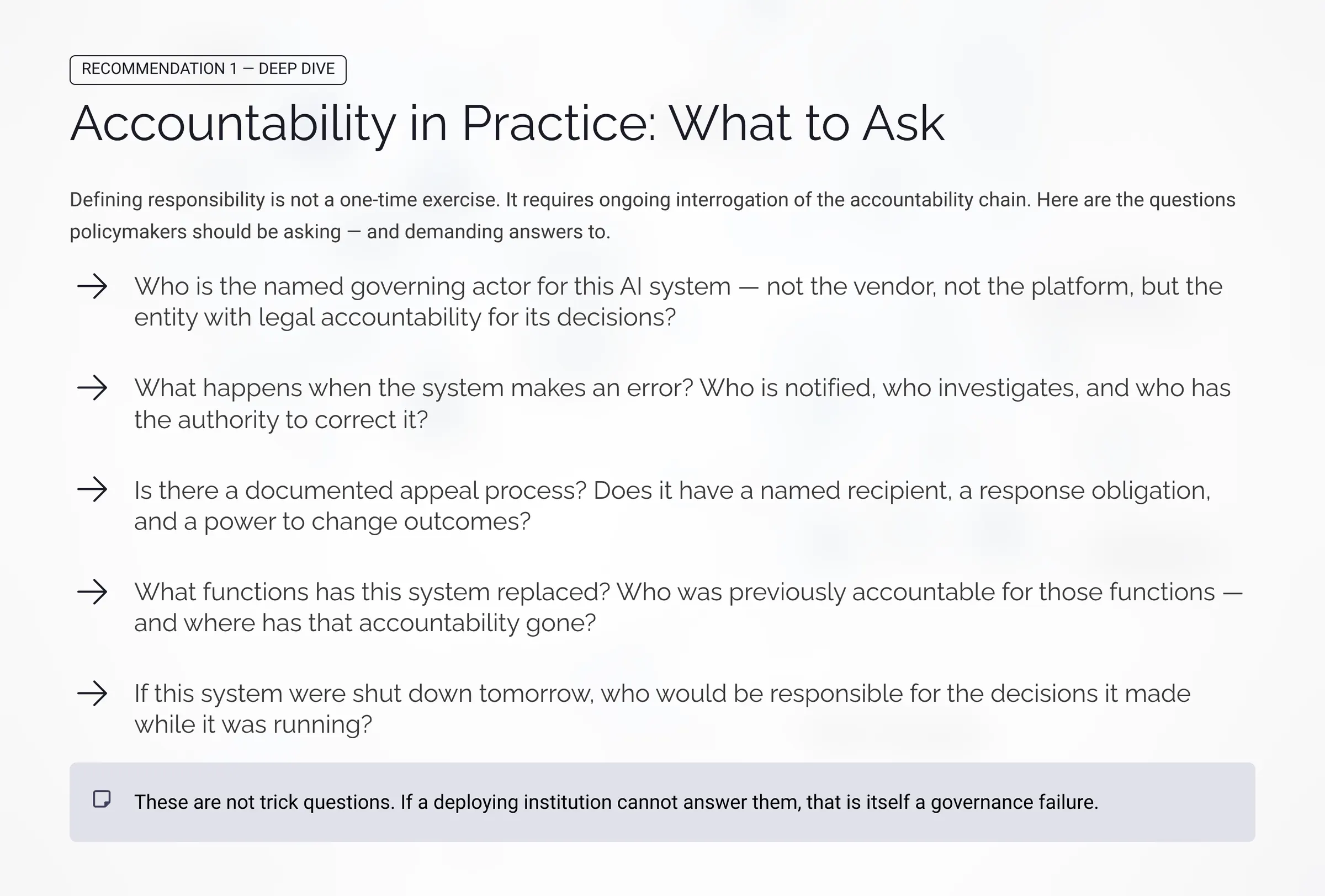 Accountability in Practice: What to Ask