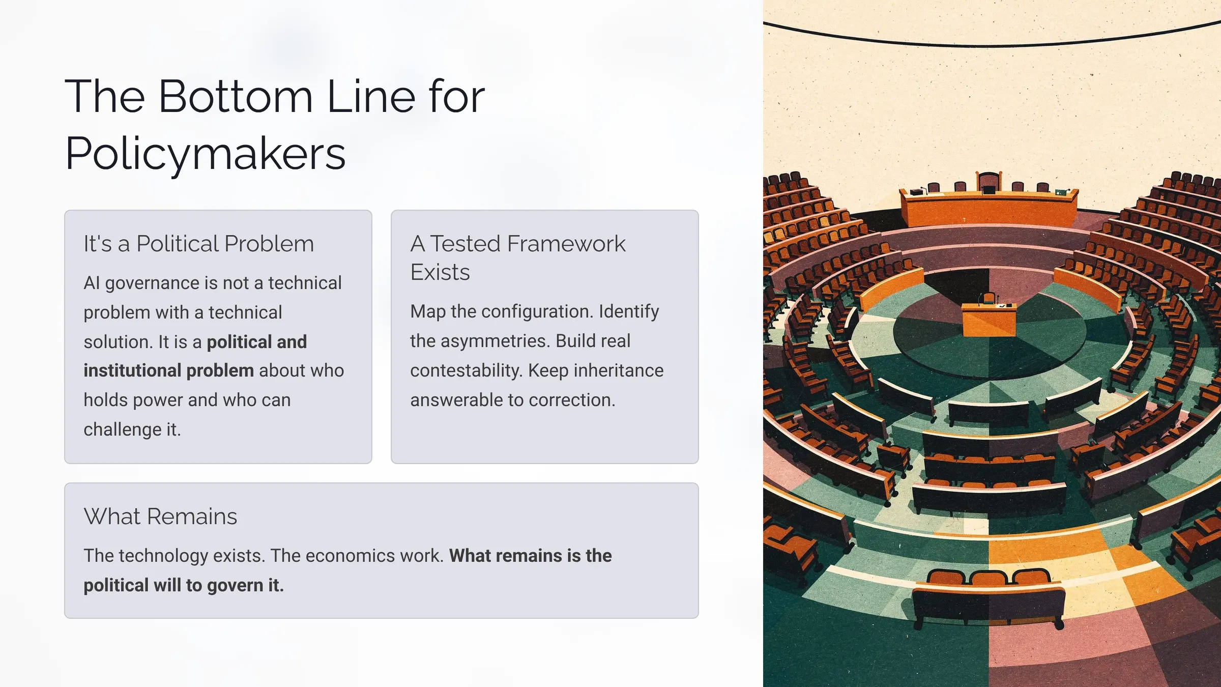The Bottom Line for Policymakers